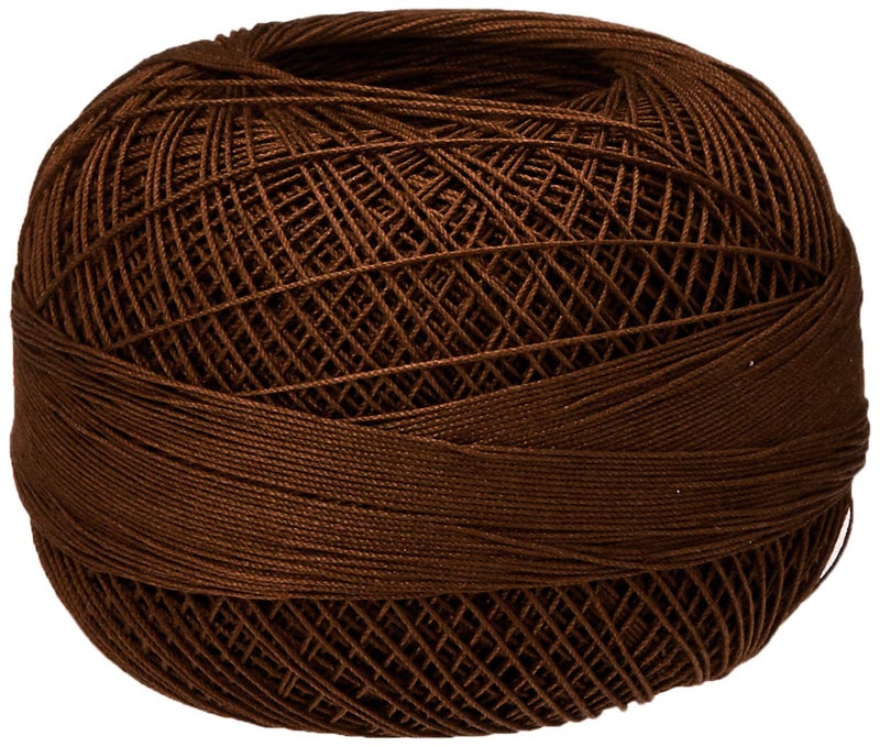 LIZBETH Handy Hands Lizbeth Premium Cotton Thread  Size 40  Mocha Brown Dark - Image 1